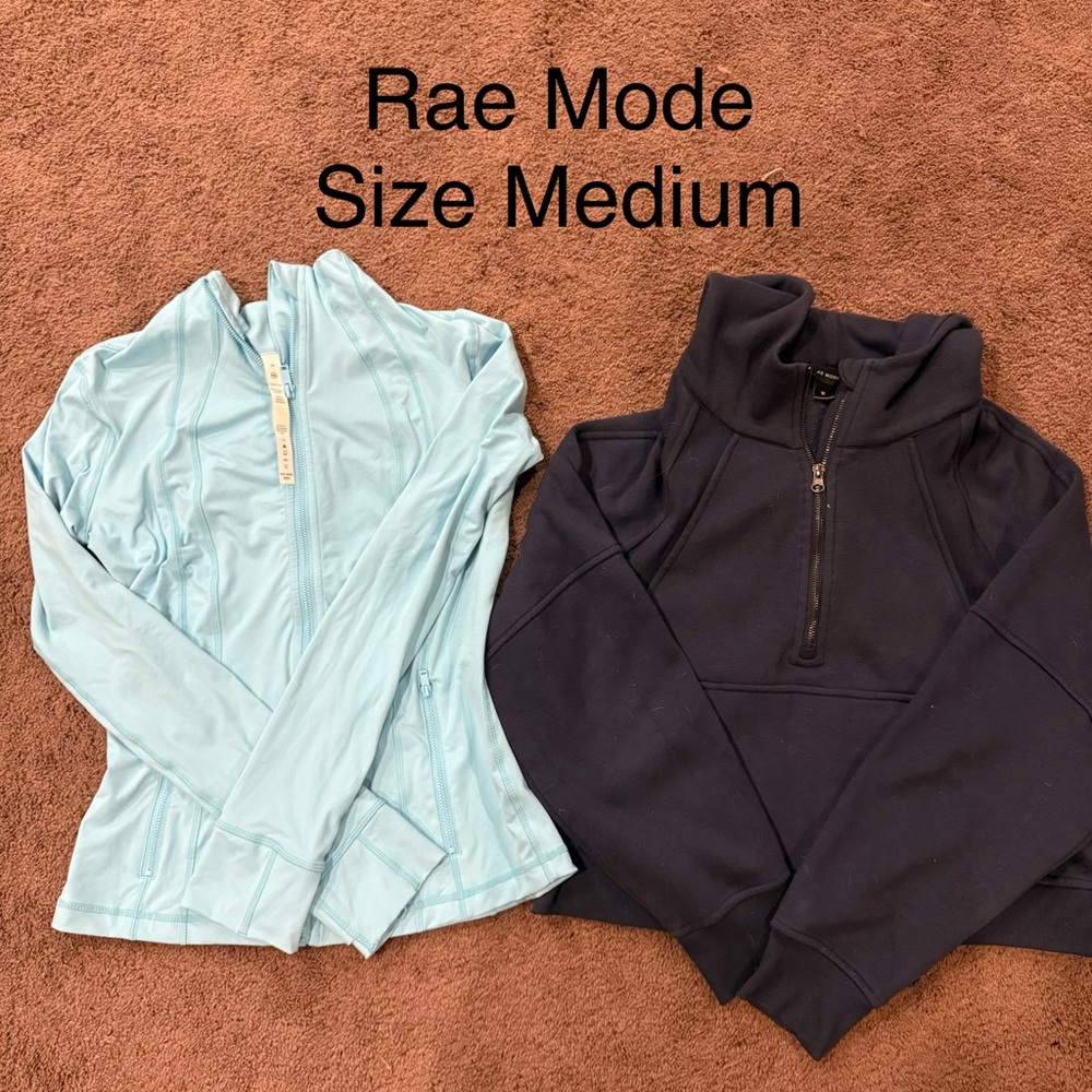 Rae Mode Women's Sweatshirts - Light Blue and Navy